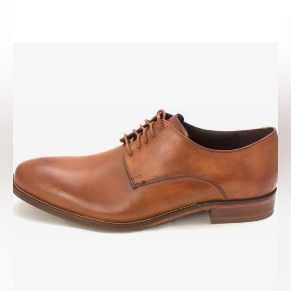 Cole Haan Williams Plain Toe Men’s Brown Leather Dress Shoes British Tan 8.5